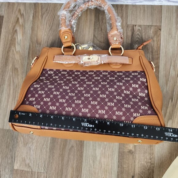 The Danbury‎ Mint Satchel Personalized Initials MM Women's Handbag Crossbody Bag - Picture 8 of 11